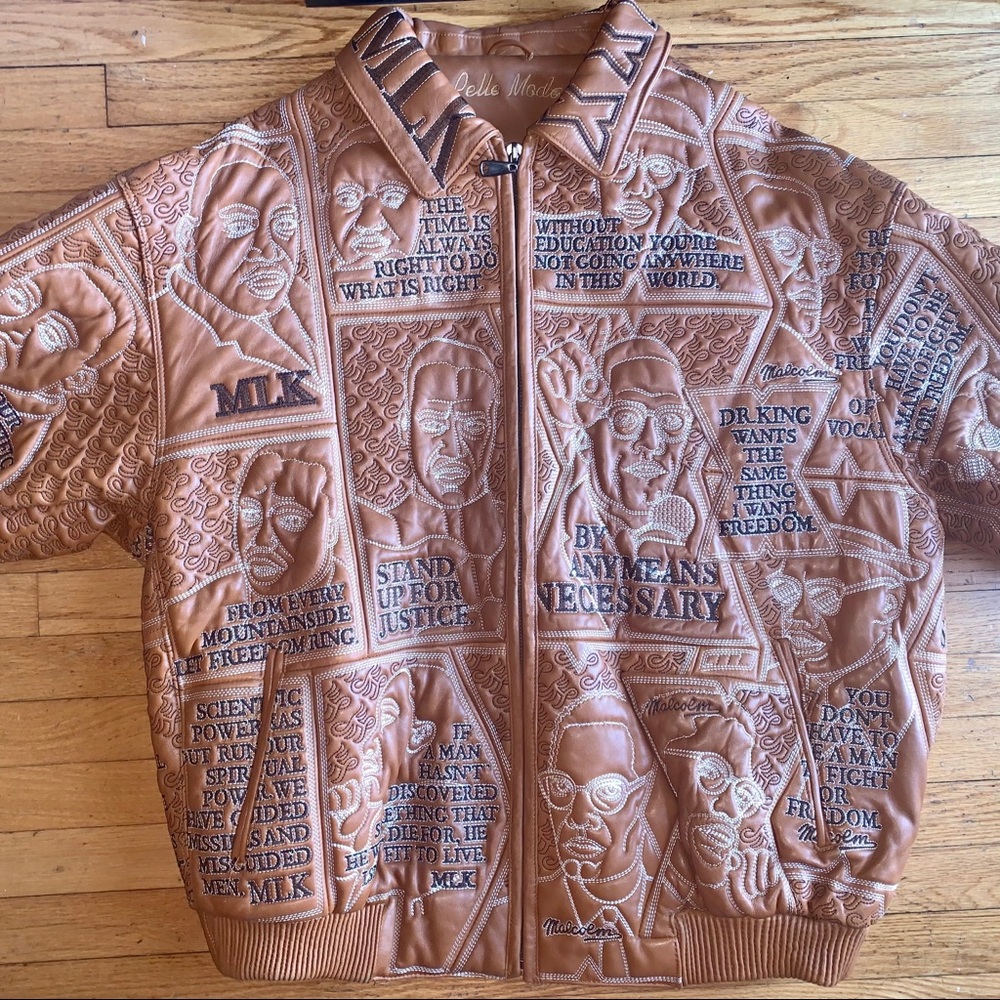 “Malcolm X/ MLK” Themed Leather Jacket🔥🔥🔥🔥🔥